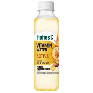Hohes C Vitaminwater Active Peach Passion Fruit Pet 6-Pack