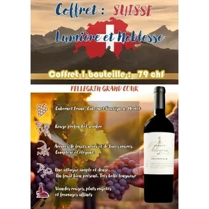 Pellegrin Grand Cour Rouge 2022 Genève AOC
Cabernet Franc et Cabernet Sauvigon
Jean-Pierre Pellegrin - Coffret Noel de 1 Bout